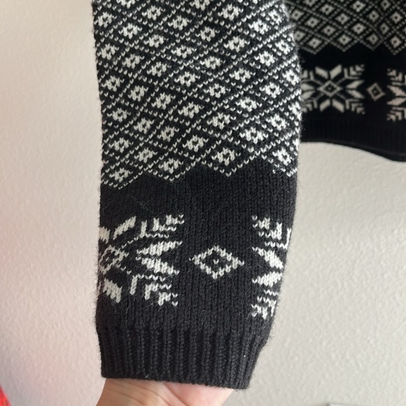 Vintage Ann Taylor Wool Fair Isle Nordic Ski Pullover Sweater Size Medium - Picture 4 of 5